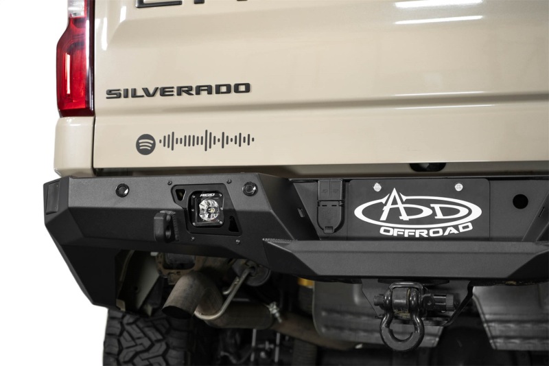 GMC 1500 Bumper - Rear - Addictive Desert Designs - Stealth Fighter - Hammer Black - `22-`27